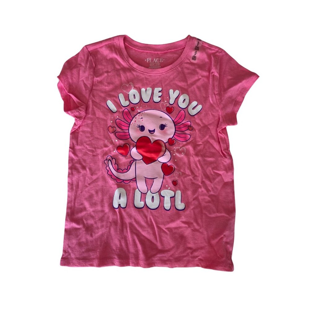 NWT Children's Place Axolotl Valnetine's Shirt Girls Size Small